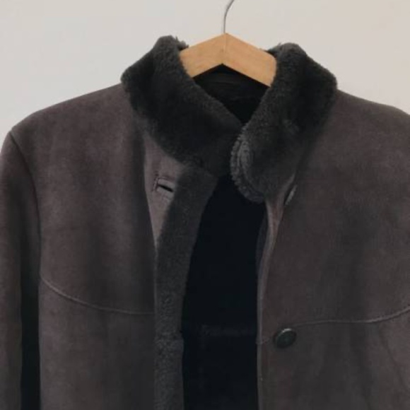 **SOLD** Vintage Sawyer of Napa Shearling Full Length Women's Coat Size S - Picture 11 of 14